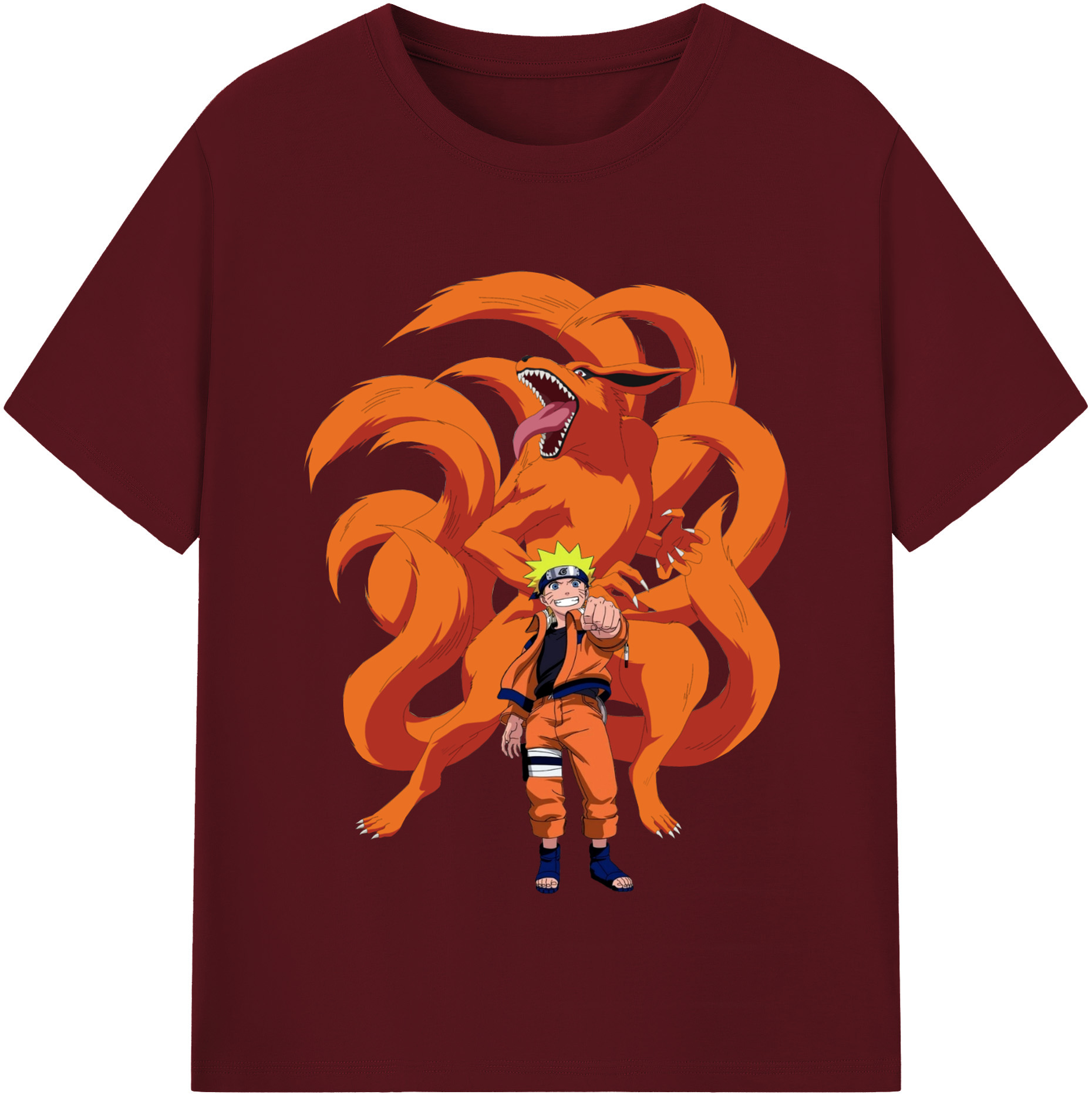 （画像用） NARUTO -ナルト- うずまき ナルト Uzumaki Naruto 綿100％半袖Tシャツ（フロントプリント）
